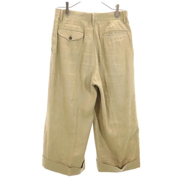 JUNYA WATANABE ジュンヤワタナベ 2007年 コムデギャルソン リネン ワイドパンツ SS 茶系 メンズ