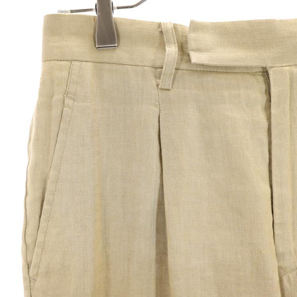 JUNYA WATANABE ジュンヤワタナベ 2007年 コムデギャルソン リネン ワイドパンツ SS 茶系 メンズ