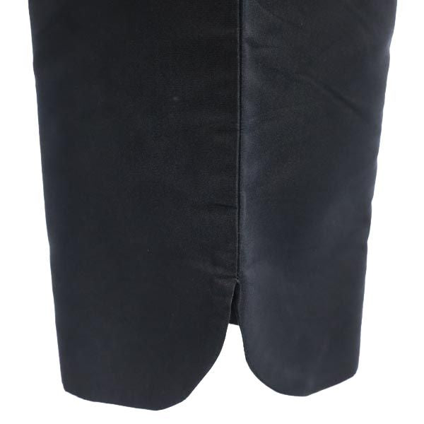 PRADA プラダ イタリア製 シルクブレンド クロップドパンツ 40 黒 サブリナ レディース