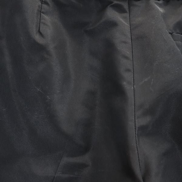 PRADA プラダ イタリア製 シルクブレンド クロップドパンツ 40 黒 サブリナ レディース