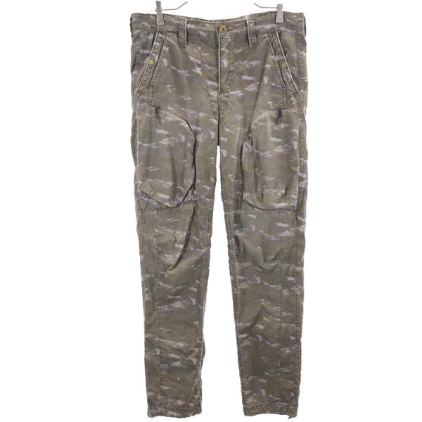 ARMANI EXCHANGE アルマーニエクスチェンジ 迷彩柄 ミリタリーパンツ W30 グレー系 メンズ