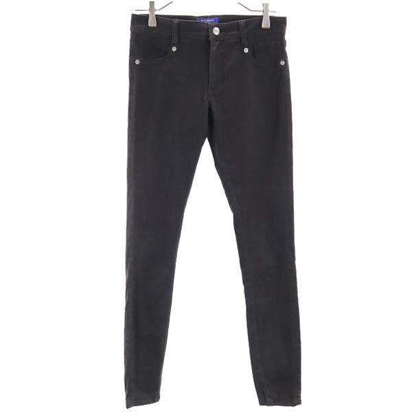 BURBERRY BLUE LABEL バーバリーブルーレーベル 三陽商会 スキニーパンツ 36 黒 ストレッチ レディース