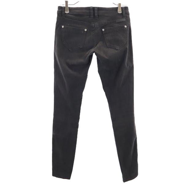 BURBERRY BLUE LABEL バーバリーブルーレーベル 三陽商会 スキニーパンツ 36 黒 ストレッチ レディース