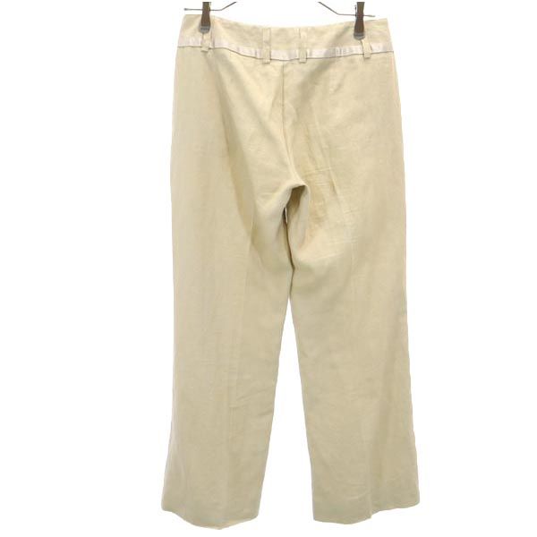MAX&CO マックスアンドコー リネン ロングパンツ 40 ベージュ レディース