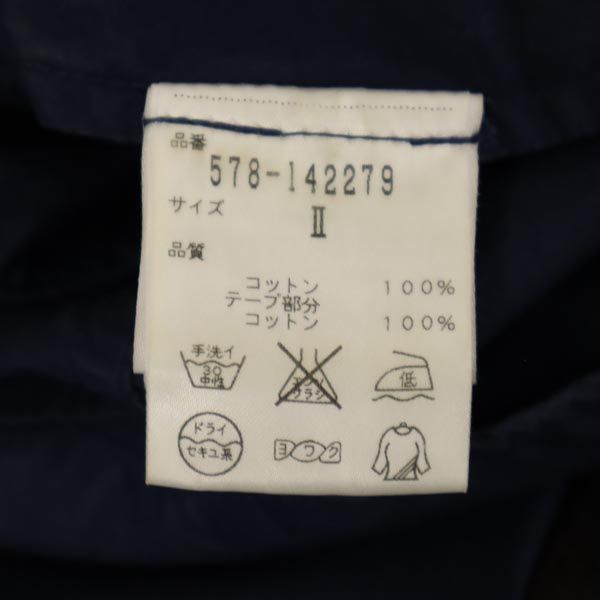 MARGARET HOWELL マーガレットハウエル 日本製 ロングパンツ 2 ネイビー系 レディース