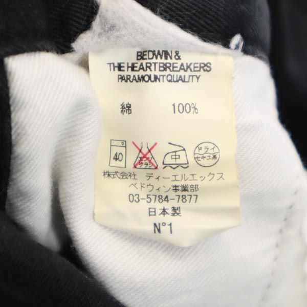 BEDWIN & THE HEARTBREAKERS ベトウィンアンドザハートブレイカーズ 日本製 ロングパンツ 黒 メンズ