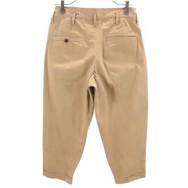 YAECA ヤエカ フォーシップス 日本製 タックテーパード チノパンツ 0 ベージュ FOR SHIPS レディース