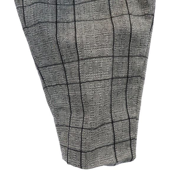 SHAREEF シャリーフ チェック柄 スラックスパンツ 1 グレー系 メンズ