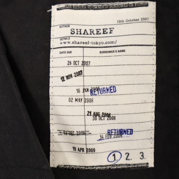 SHAREEF シャリーフ チェック柄 スラックスパンツ 1 グレー系 メンズ