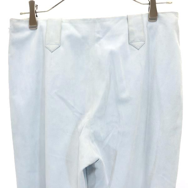 Salvatore Ferragamo サルヴァトーレフェラガモ イタリア製 ロングパンツ US10 ブルー系 サイドジップ レディース