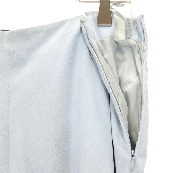 Salvatore Ferragamo サルヴァトーレフェラガモ イタリア製 ロングパンツ US10 ブルー系 サイドジップ レディース