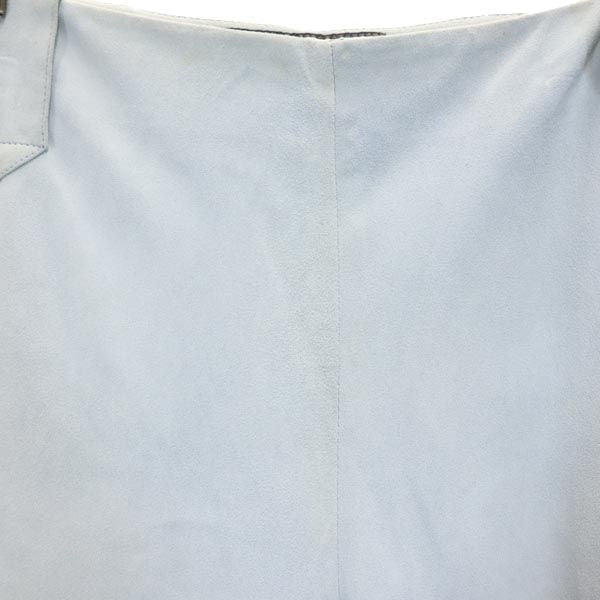 Salvatore Ferragamo サルヴァトーレフェラガモ イタリア製 ロングパンツ US10 ブルー系 サイドジップ レディース