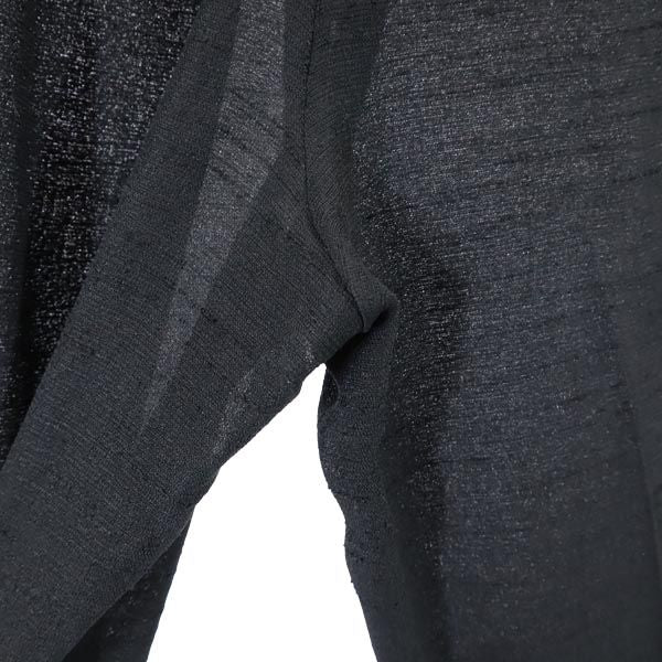 Emporio Armani エンポリオアルマーニ イタリア製 ワイド ストレートパンツ 38 黒 レディース
