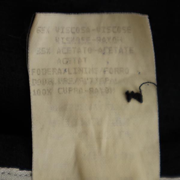 Emporio Armani エンポリオアルマーニ イタリア製 ワイド ストレートパンツ 38 黒 レディース