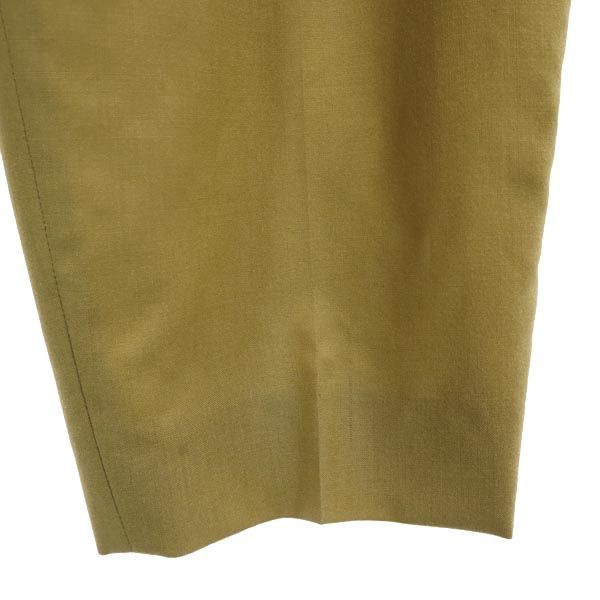 FENDI フェンディ イタリア製 ロング テーパードパンツ 38 ベージュ レディース