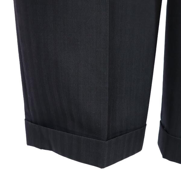 LANVIN en Bleu ランバンオンブルー 日本製 ウール スラックスパンツ 濃紺 メンズ