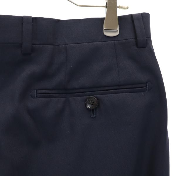 LANVIN ランバン 日本製 ウール スラックスパンツ 79 濃紺 メンズ