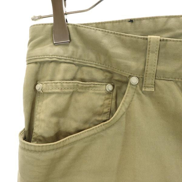 BALENCIAGA バレンシアガ イタリア製 パンツ w31 カーキ ボタンフライ メンズ