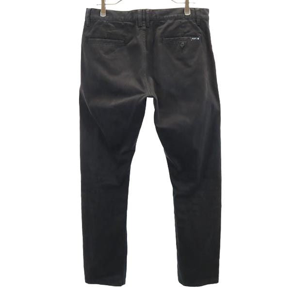 HUF ハフ テーパードパンツ W33 黒 メンズ