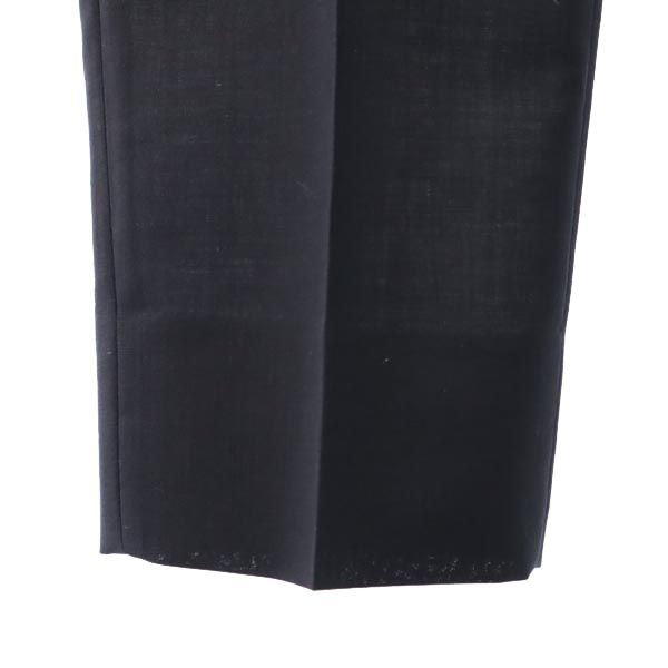 GUCCI グッチ イタリア製 モヘヤブレンド センタープレス スラックスパンツ 40 ブラック レディース