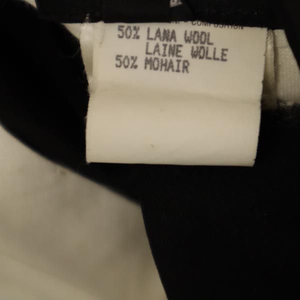 GUCCI グッチ イタリア製 モヘヤブレンド センタープレス スラックスパンツ 40 ブラック レディース