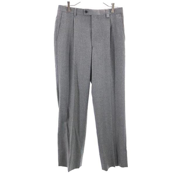 LANVIN ランバン 日本製 ウール スラックスパンツ 79 グレー メンズ
