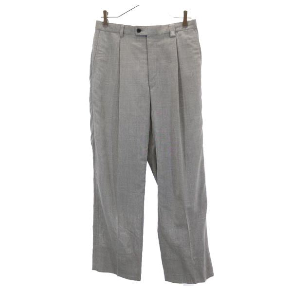 LANVIN ランバン モヘアブレンド ウール スラックスパンツ 82 グレー系 メンズ