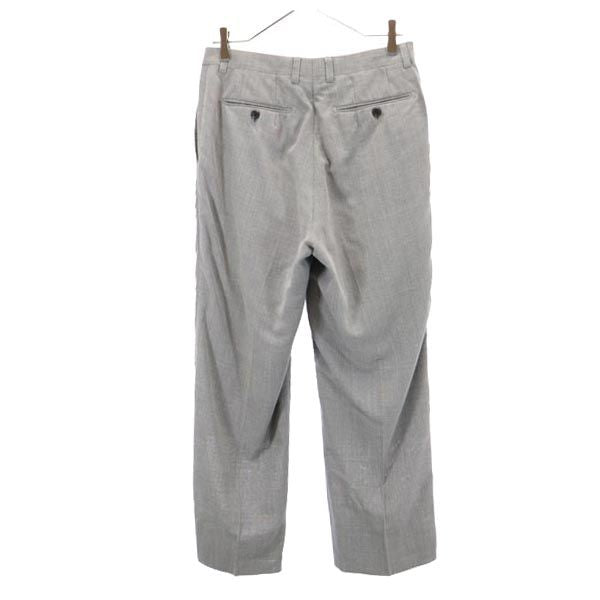 LANVIN ランバン モヘアブレンド ウール スラックスパンツ 82 グレー系 メンズ
