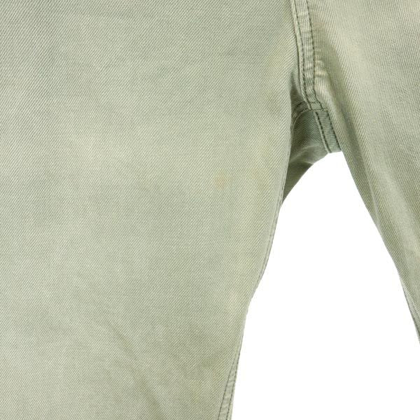 エンポリオアルマーニ ストレートデニムパンツ 46 カーキ系 Emporio Armani ボタンフライ ジーパン メンズ