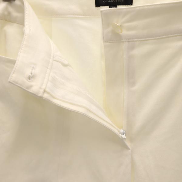 LANVIN ランバン 日本製 ロングパンツ 40 白 レディース