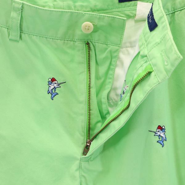 Vineyard Vines ヴィニヤードヴァインズ ロングパンツ w33 グリーン系 フィッシュ刺繍 メンズ