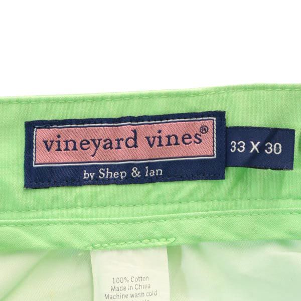 Vineyard Vines ヴィニヤードヴァインズ ロングパンツ w33 グリーン系 フィッシュ刺繍 メンズ