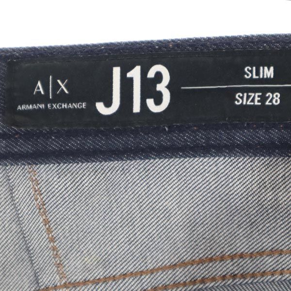 ARMANI EXCHANGE アルマーニエクスチェンジ スリムデニムパンツ w28 濃紺 ジーパン レディース