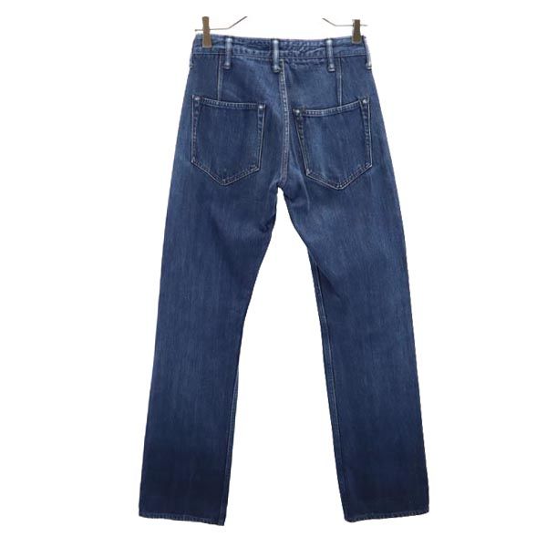 MHL. エムエイチエル 日本製 裏リベット ストレートデニムパンツ W26 MARGARET HOWELL ボタンフライ ジーパン レディース