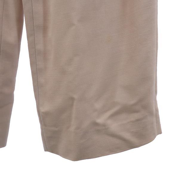 Emporio Armani エンポリオアルマーニ イタリア製 ウールブレンド スラックスパンツ 38 ピンクベージュ レディース