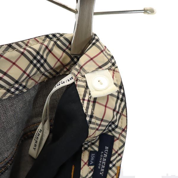 BURBERRY バーバリー 三陽商会 ロールアップ ロングパンツ 150A ダークグレー キッズ