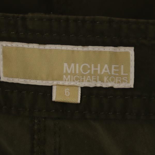 MICHAEL MICHAEL KORS マイケル マイケルコース ロールアップ カーゴパンツ 6 カーキ レディース