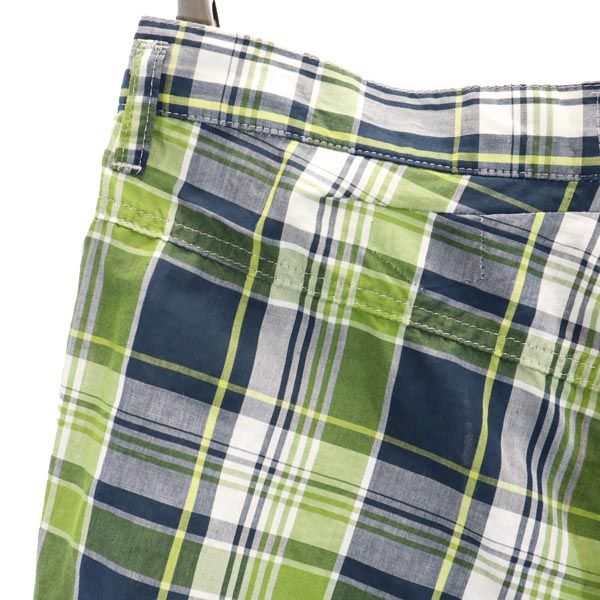 tricot COMME des GARCONS トリココムデギャルソン 2007年 リネンブレンド チェック クロップドパンツ S グリーン系 メンズ