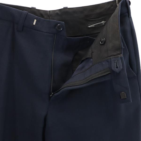 LAD MUSICIAN ラッドミュージシャン 日本製 スラックスパンツ 44 ネイビー メンズ