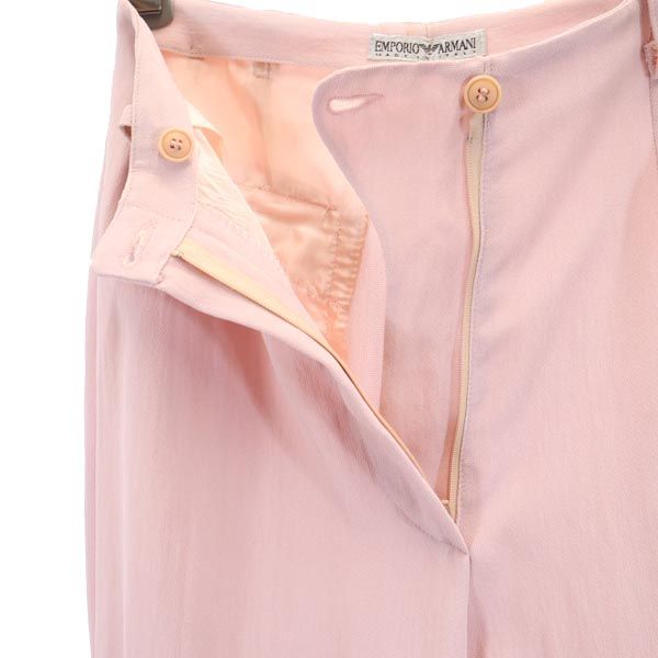 エンポリオアルマーニ イタリア製 スラックスパンツ 38 ピンク Emporio Armani レディース