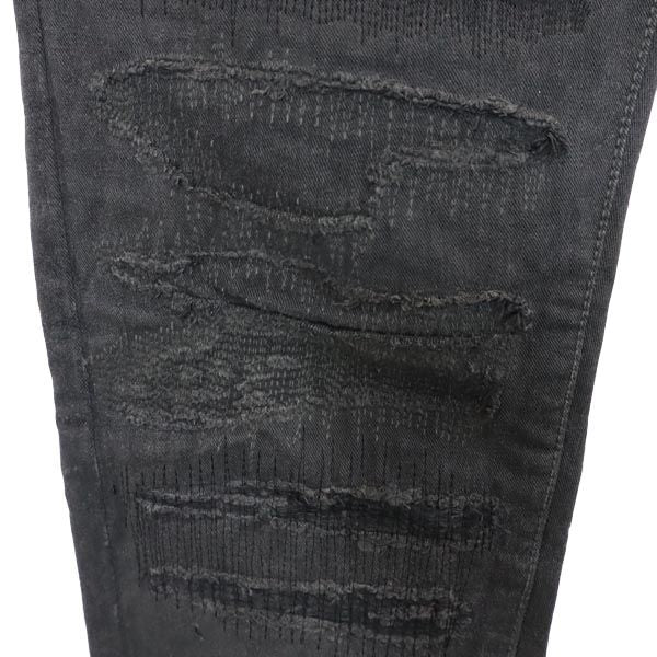 BALENCIAGA バレンシアガ 日本製 ダメージ加工 パンツ w28 ダークグレー メンズ