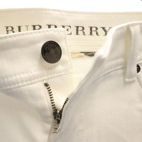 BURBERRY バーバリー 三陽商会 ロングパンツ 38 ホワイト レディース
