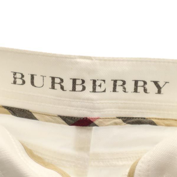 BURBERRY バーバリー 三陽商会 ロングパンツ 38 ホワイト レディース