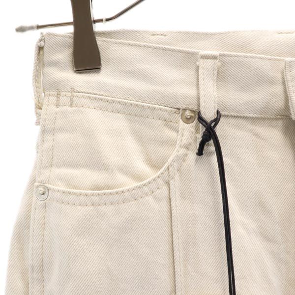 未使用 PUBLIC TOKYO パブリックトウキョウ デニムパンツ 1 ベージュ系 カットオフ レディース