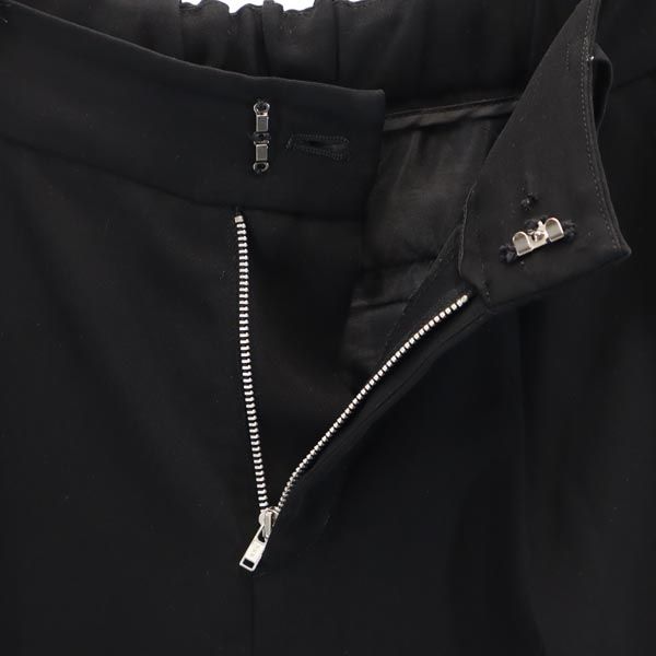 STUDIOUS ステュディオス 日本製 センタープレス スラックスパンツ 2 ブラック レディース