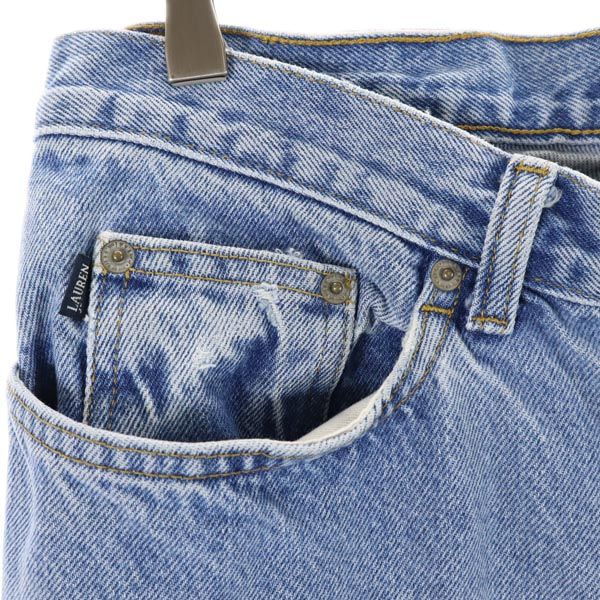 LAUREN JEANS Co. RALPH LAUREN PETITE ローレンジーンズ ラルフローレン テーパードデニムパンツ 14P ジーパン レディース