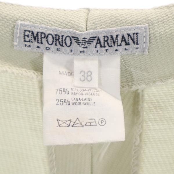 Emporio Armani エンポリオアルマーニ イタリア製 ウールブレンド スラックスパンツ 38 グレー系 レディース