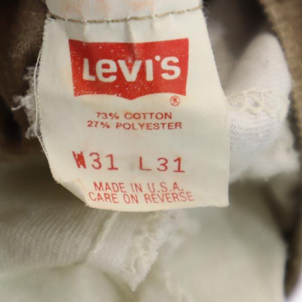 Levi's リーバイス 80s ヴィンテージ コーデュロイパンツ w31 ベージュ系 メンズ