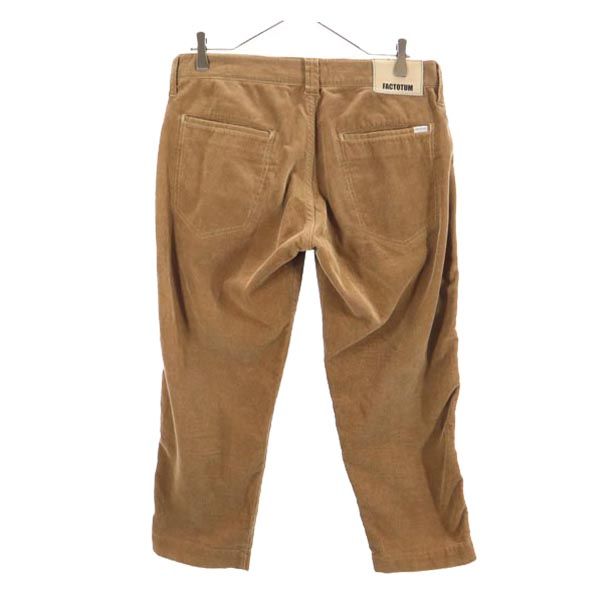 FACTOTUM ファクトタム 日本製 コーデュロイ クロップドパンツ w30 ベージュ系 メンズ