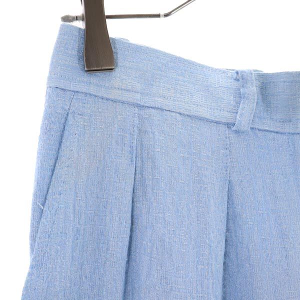 YVES SAINT LAURENT イヴサンローラン パンツ 38 水色 レディース